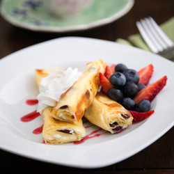 Crepes with Cheese; Video Tutorial - Recipe photo by NatashasKitchen.com