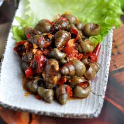 Fried Spicy River Snails - Recipe photo by storyofmycook