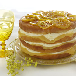Lemon Curd Mascarpone Cake - Recipe photo by thefooddept