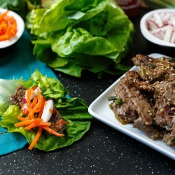 Asian Steak Lettuce Wraps - Recipe photo by sharedappetite