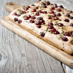 Grape Focaccia - Recipe photo by Asha@FSK