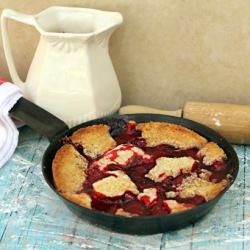 Easy Strawberry Cobbler - Recipe photo by Sweet Southern Blue