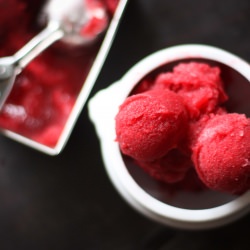 Blood Orange Sorbet - Recipe photo by Feasting at Home
