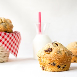 Chocolate Chip Muffins - Recipe photo by bakeandbait