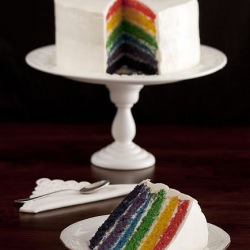 Rainbow Cake - Recipe photo by Dit i Fet