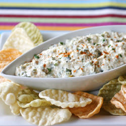 Roasted Poblano Onion Dip - Recipe photo by lisal