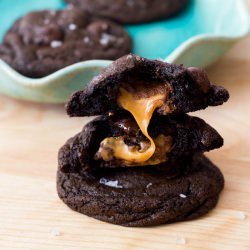 Salted Caramel Chocolate Cookies - Recipe photo by sallysbakingaddiction