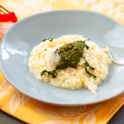 Risotto with Kale Pesto - Recipe photo by The Garum Factory