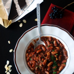 Beans in Mexican Mole Sauce - Recipe photo by The Cuisine Collective