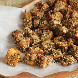 Seedy Savoury Croutons - Recipe photo by kitchen frau