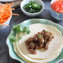 Chocolate Chile Tacos - Recipe photo by Running to the Kitchen