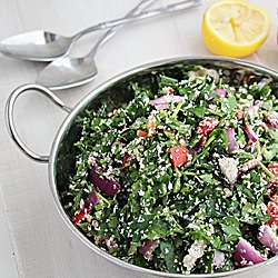 Parsley Sambol (Salad) - Recipe photo by Kitchen Simmer