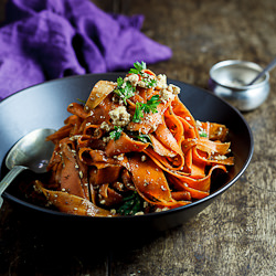Harissa Carrot Salad with Feta - Recipe photo by Simply Delicious