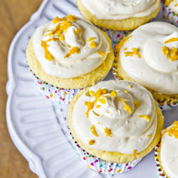 Orange Buttercream Cupcakes - Recipe photo by simply klassic