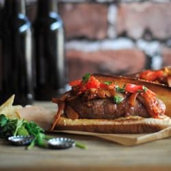 Grilled Sausage Sandwiches - Recipe photo by HowToSimplify