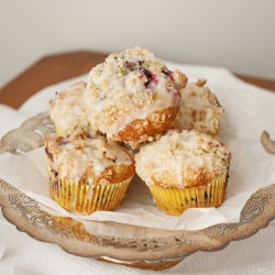 GF Blueberry & Lemon Muffins - Recipe photo by thelittlewhitekitchen