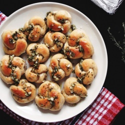 The Softest Garlic Knots Ever - Recipe photo by GoodFoodBlog