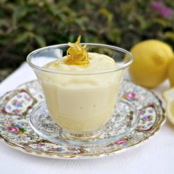 Lemon Pudding w/ Fresh Almond Milk - Recipe photo by Gustia Food