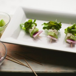 Greek Salad Skewers - Recipe photo by BetterWithButter