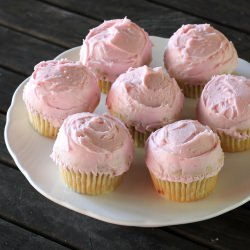 Rhubarb Cupcakes - Recipe photo by Kitchen Konfidence