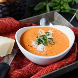 Creamy Tomato – Basil Soup - Recipe photo by sharedappetite