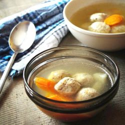 Mama's Matzo Balls Soup - Recipe photo by GoodFoodBlog