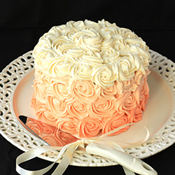 Ombre Rose Cake - Recipe photo by swapnaz