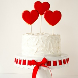 Simple Valentine Cake - Recipe photo by The BearFoot Baker