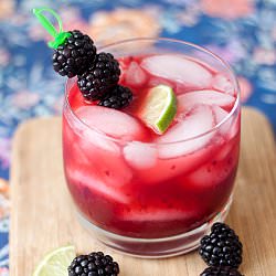 Blackberry Margaritas - Recipe photo by tideandthyme