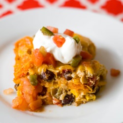 Chicken Taco Casserole {w/Doritos} - Recipe photo by Riverton Housewives