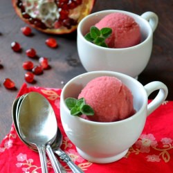 Pomegranate Sorbet - Recipe photo by theviewfromgreatisland
