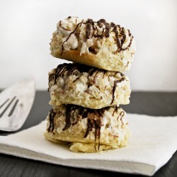 Samoa Rice Krispy Treats - Recipe photo by mallowandco