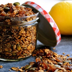 Granola with Quinoa and Lemon - Recipe photo by Julie Karla