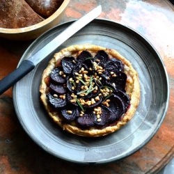 Onion, Apple, and Beetroot Tart - Recipe photo by susaneatslondon