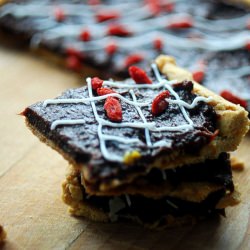 Chocolate, Plum Mazurek Cake - Recipe photo by The Cuisine Collective