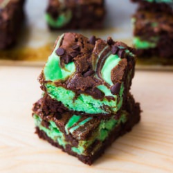 Mint Chocolate Chip Brownies - Recipe photo by sallysbakingaddiction