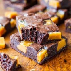 The Ultimate Fudgy Caramel Brownies - Recipe photo by Averie