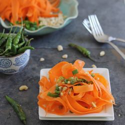 Shaved Carrot Salad - Recipe photo by Running to the Kitchen