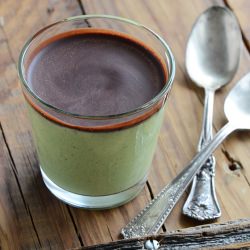 Chocolate-Topped Mint Cheesecakes - Recipe photo by AnEdibleMosaic