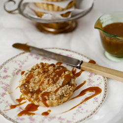 Caramel Apple Streusel Tarts - Recipe photo by thelittlewhitekitchen