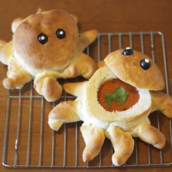 Octopus & Penguin Bread Bowls - Recipe photo by sdenneler