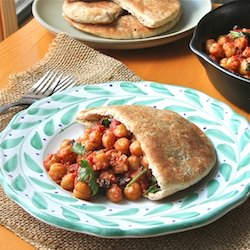 Moroccan Chickpea Pockets - Recipe photo by TheWimpyVegetarian