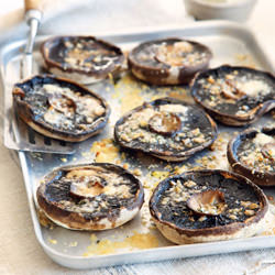 Portabello Mushrooms with Cheese - Recipe photo by dashrecipes