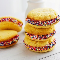 Cake Mix Cookie Sandwiches - Recipe photo by Comfort of Cooking