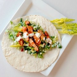 Buffalo Chicken Wrap - Recipe photo by Blessthismess