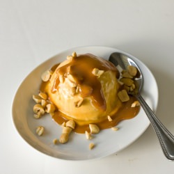 Caramel-Peanut Sundaes - Recipe photo by Relish.com