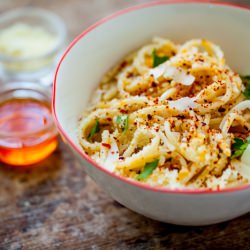 Midnight Pasta with Olio Santo - Recipe photo by FamilyStyle Food