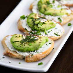 Cream Cheese Canapes with Avocado - Recipe photo by NatashasKitchen.com