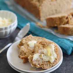 Maple Parmesan Beer Bread - Recipe photo by Running to the Kitchen
