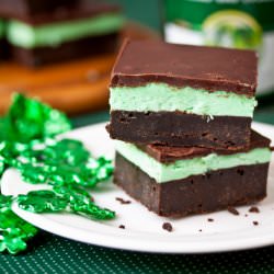 Crème de Menthe Brownies - Recipe photo by tideandthyme